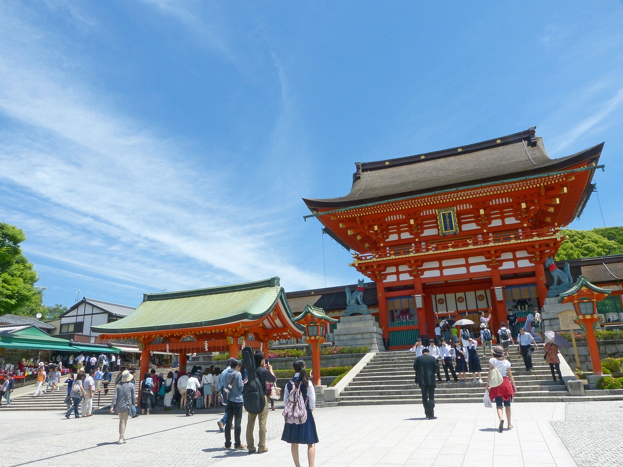 kyoto shrine japan free photo