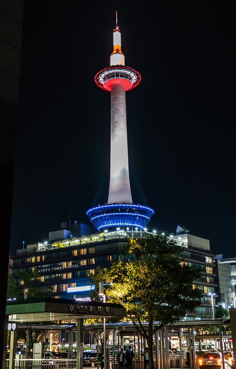 kyoto tower japan landmard free photo