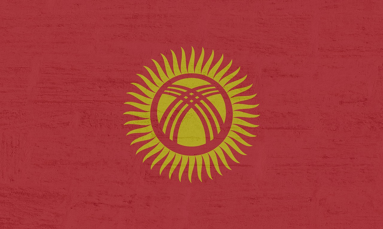 kyrgyzstan flag flags free photo