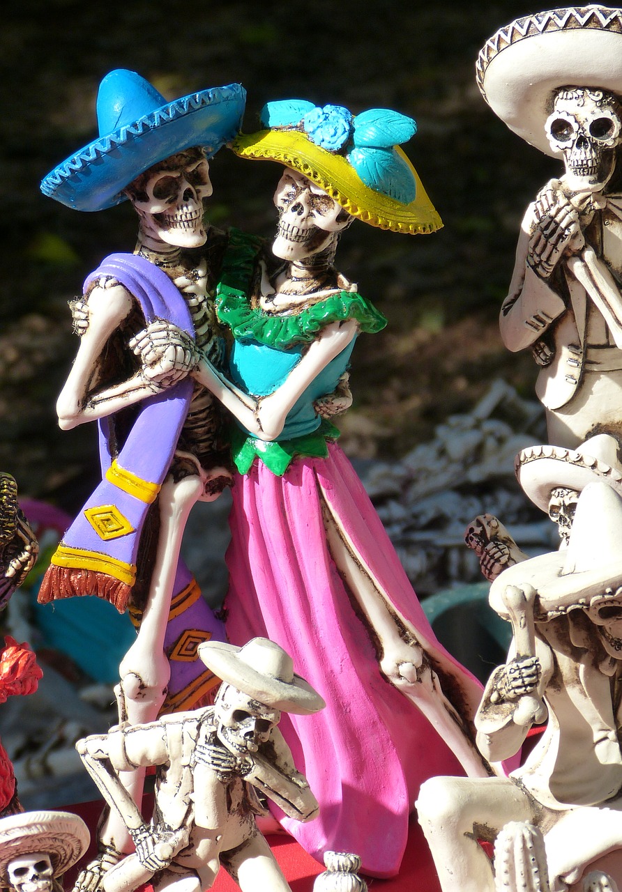 la catrina  skeletons  mexico free photo