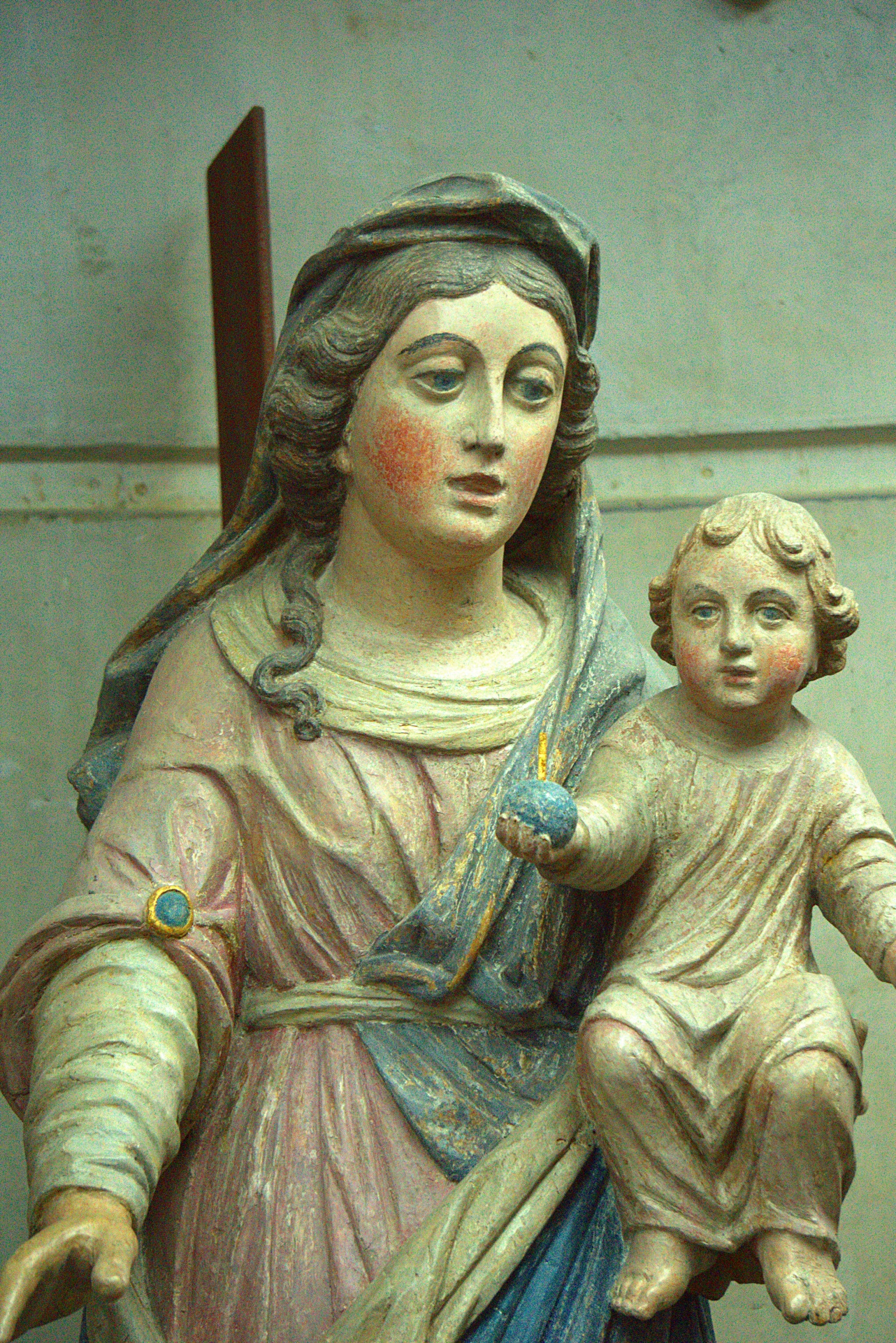 statue religion virgin to child free photo