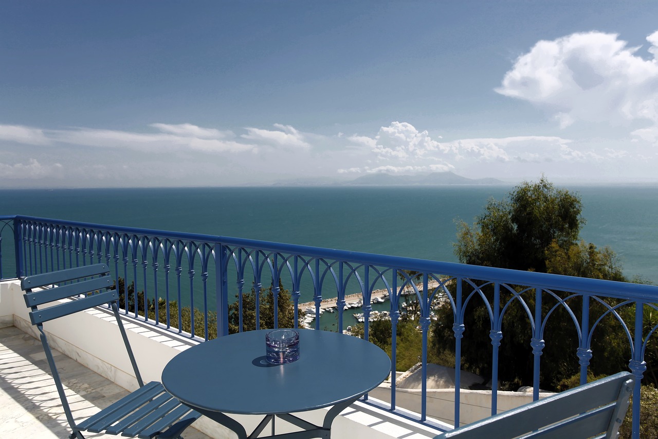 la villa bleue sidi bou said tunisia free photo