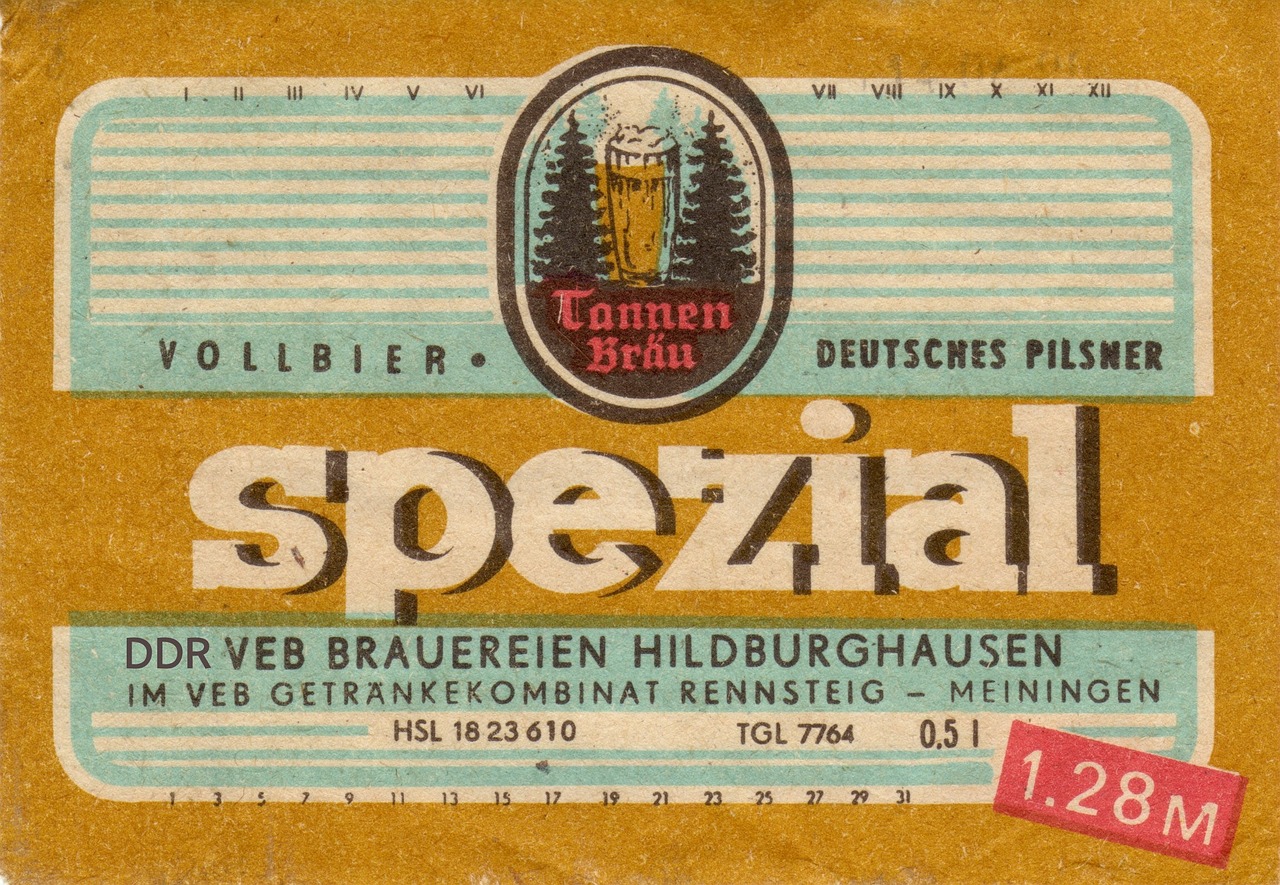 label beer ddr free photo