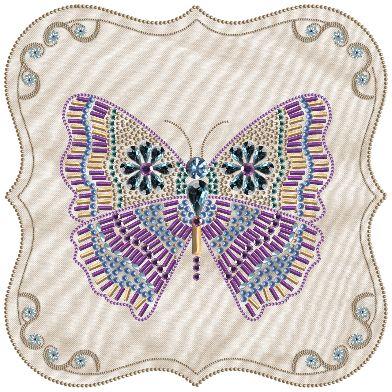 label butterfly glitter free photo