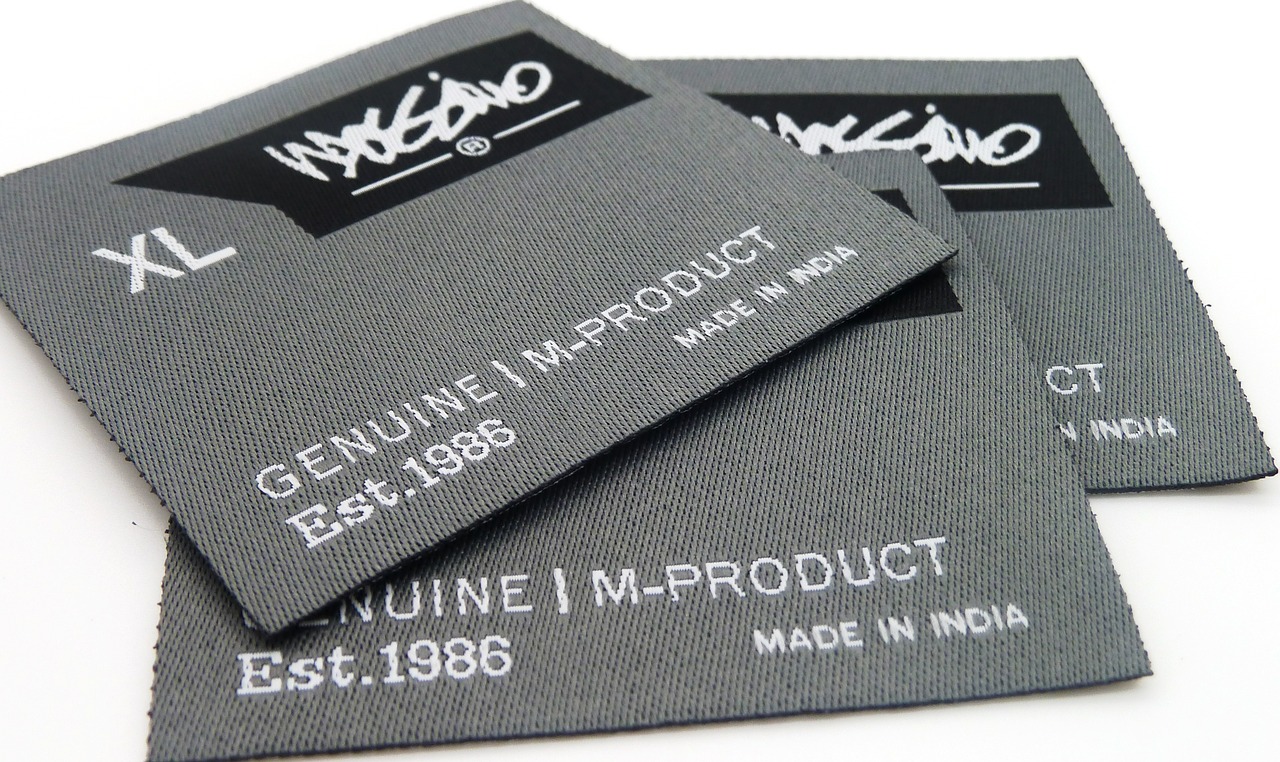 label clothing label woven label free photo