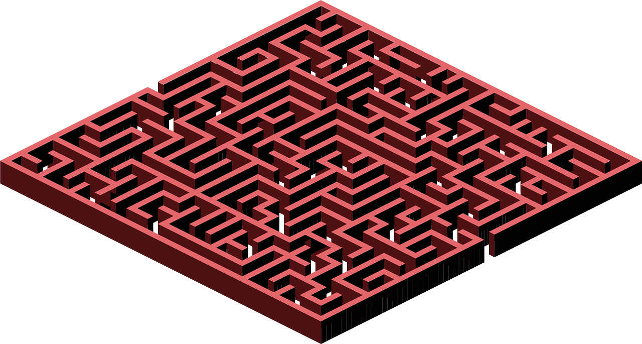 labyrinth maze wall free photo