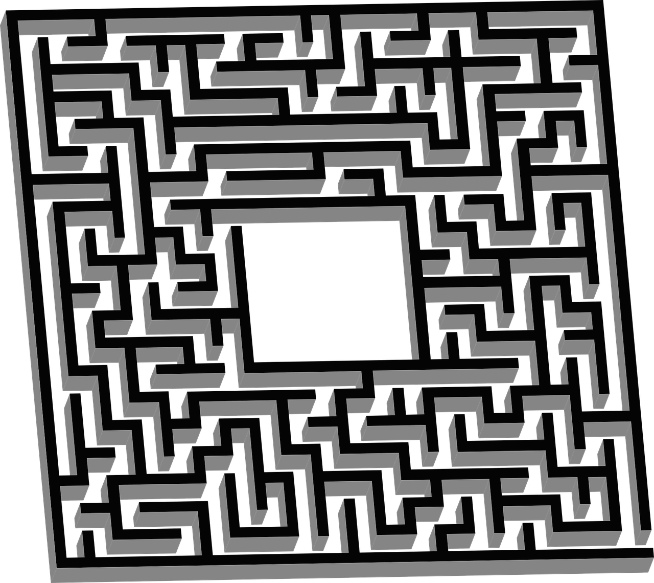 labyrinth maze lost free photo