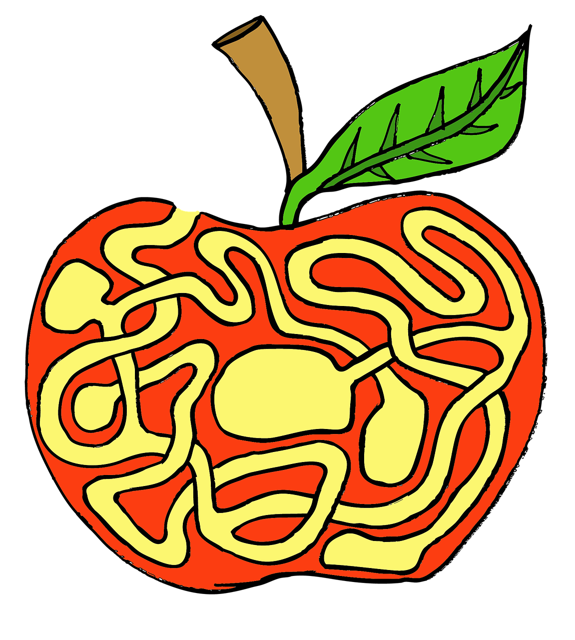 labyrinth apple riddle free photo