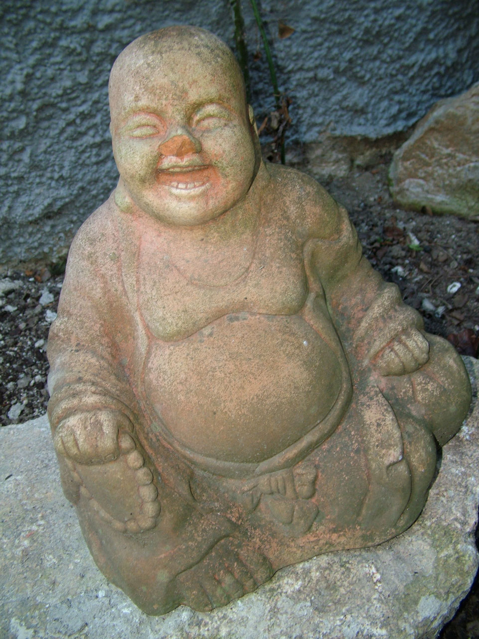 clay figure laughing free photo