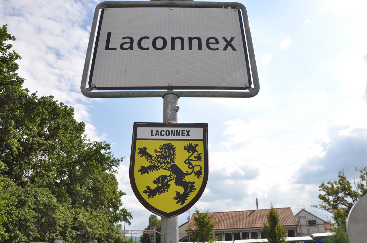 laconnex geneva road sign free photo