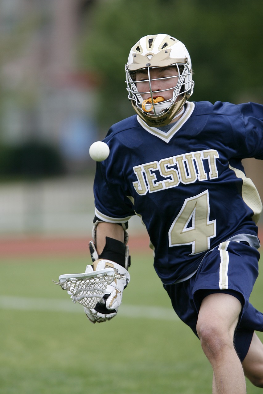 lacrosse player ball free photo