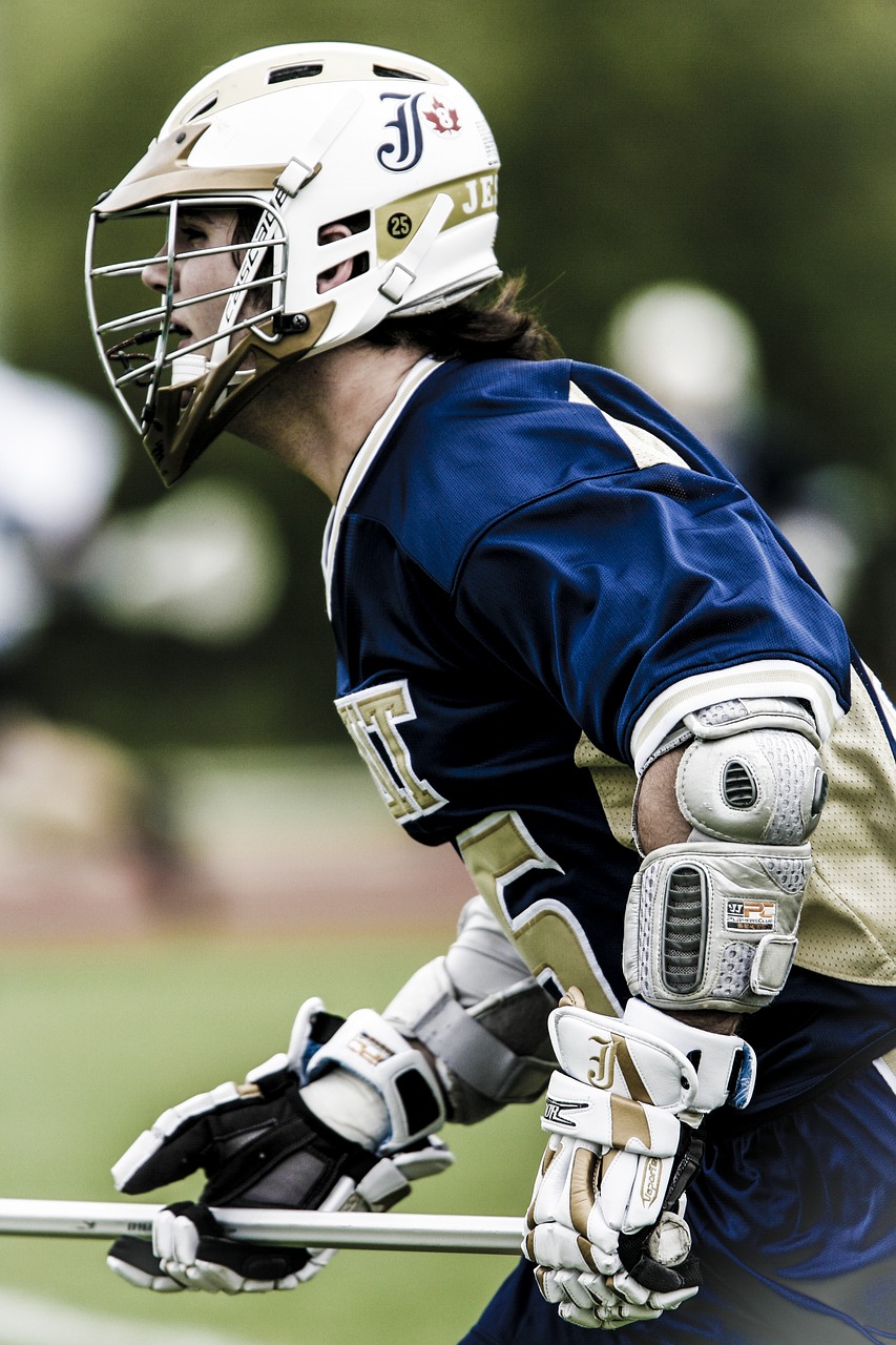 lacrosse player action free photo