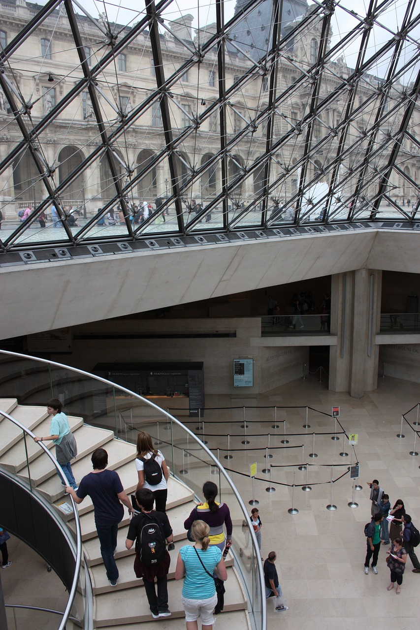 ladder museum paris free photo