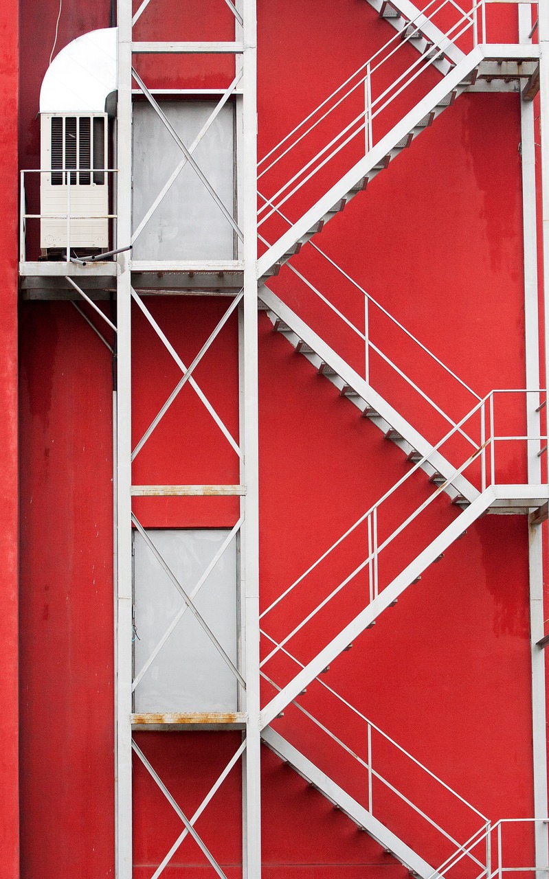 ladder  steps  the building free photo