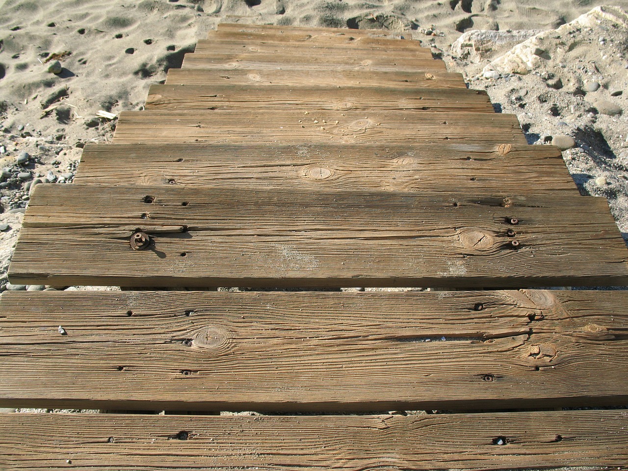 ladder wood sand free photo