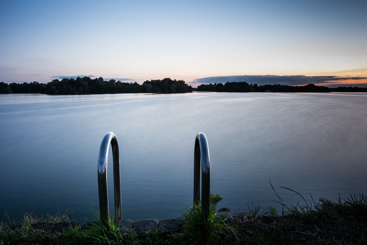 ladder water islands free photo