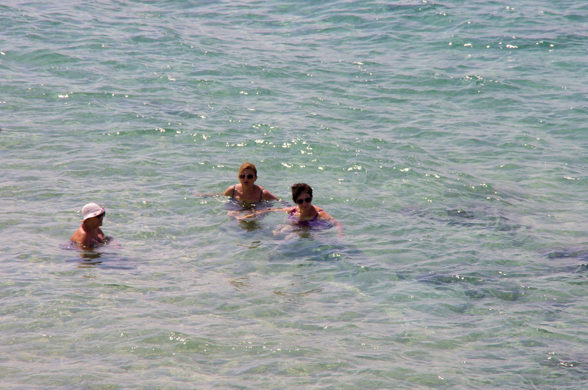 ladies swimming ocean free photo