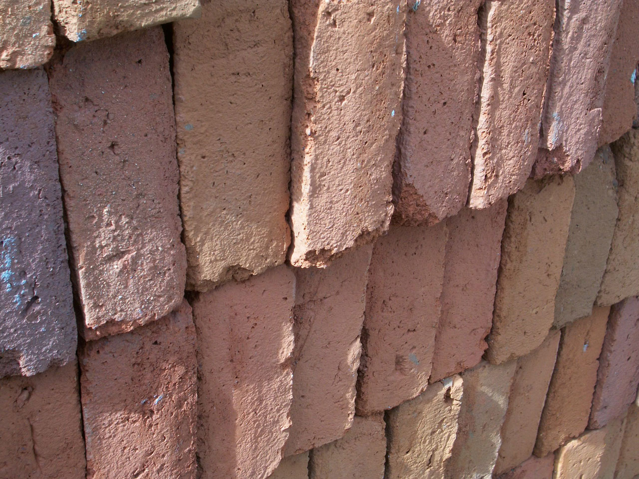 bricks red clay free photo