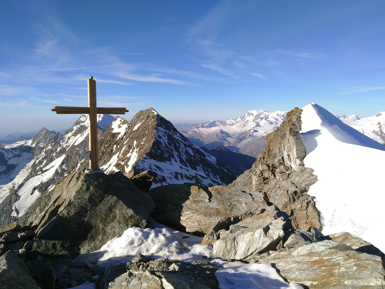 lagginhorn  fletschhorn  summit cross free photo