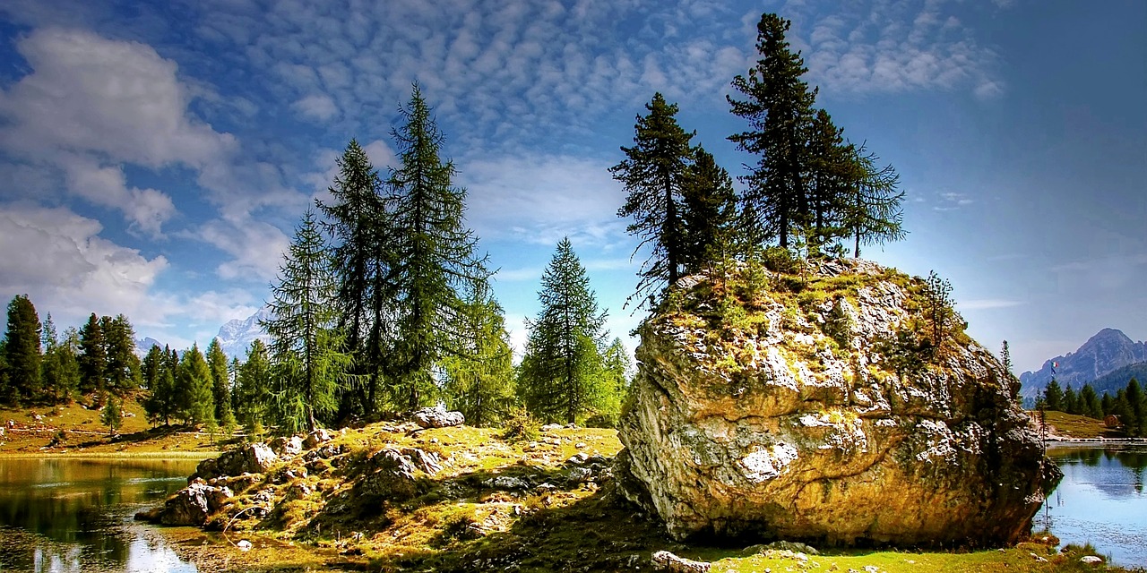 lago federa dolomites nature free photo