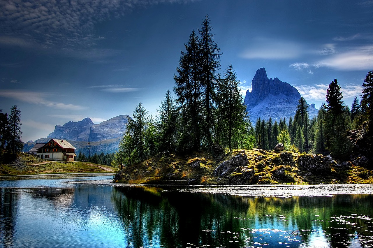 lago federa dolomites nature free photo