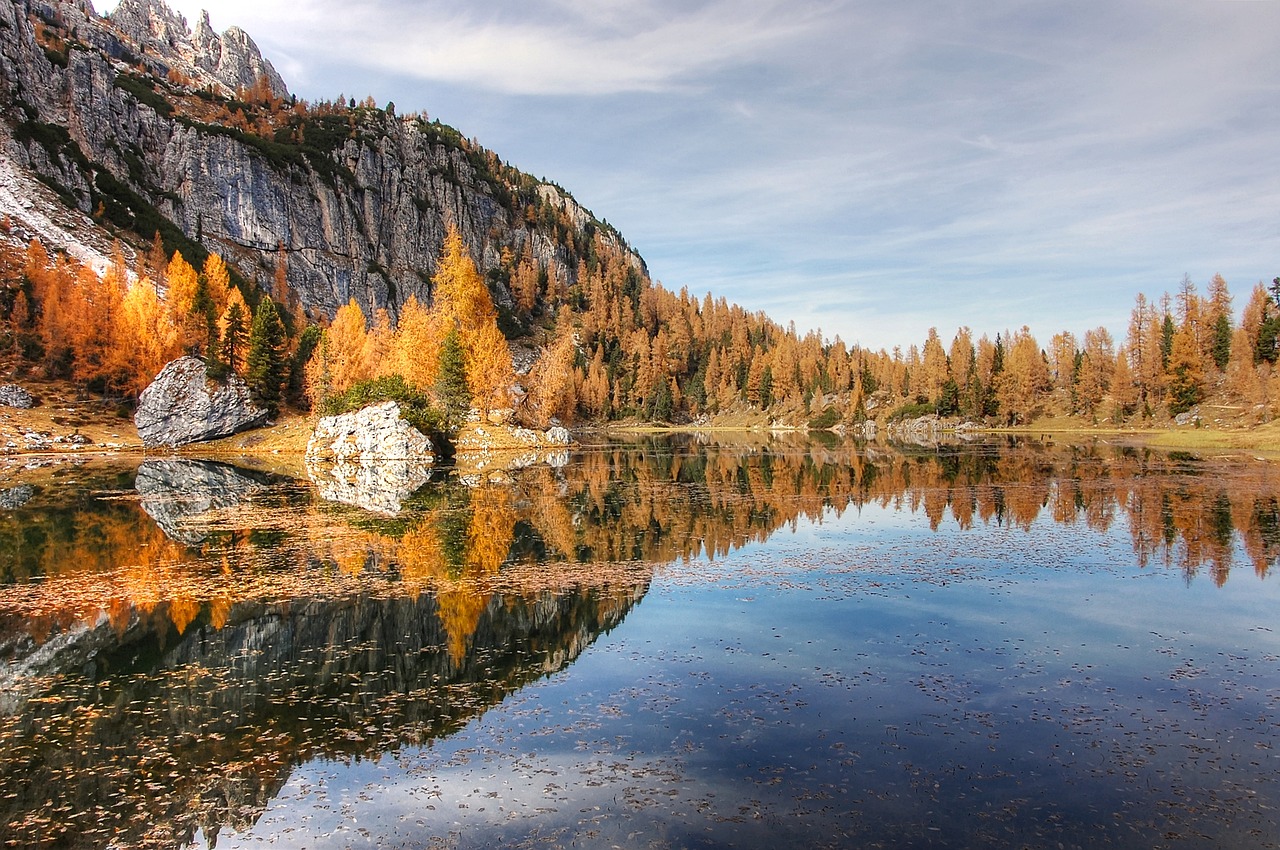 lago federa  dolomites  landscape free photo