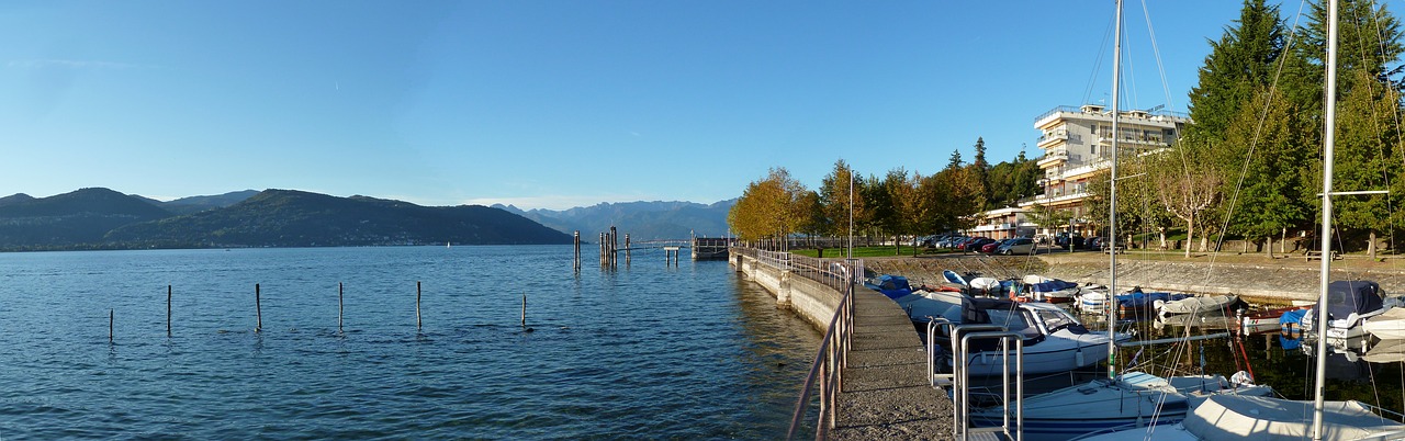 lago maggiore lake hotel free photo