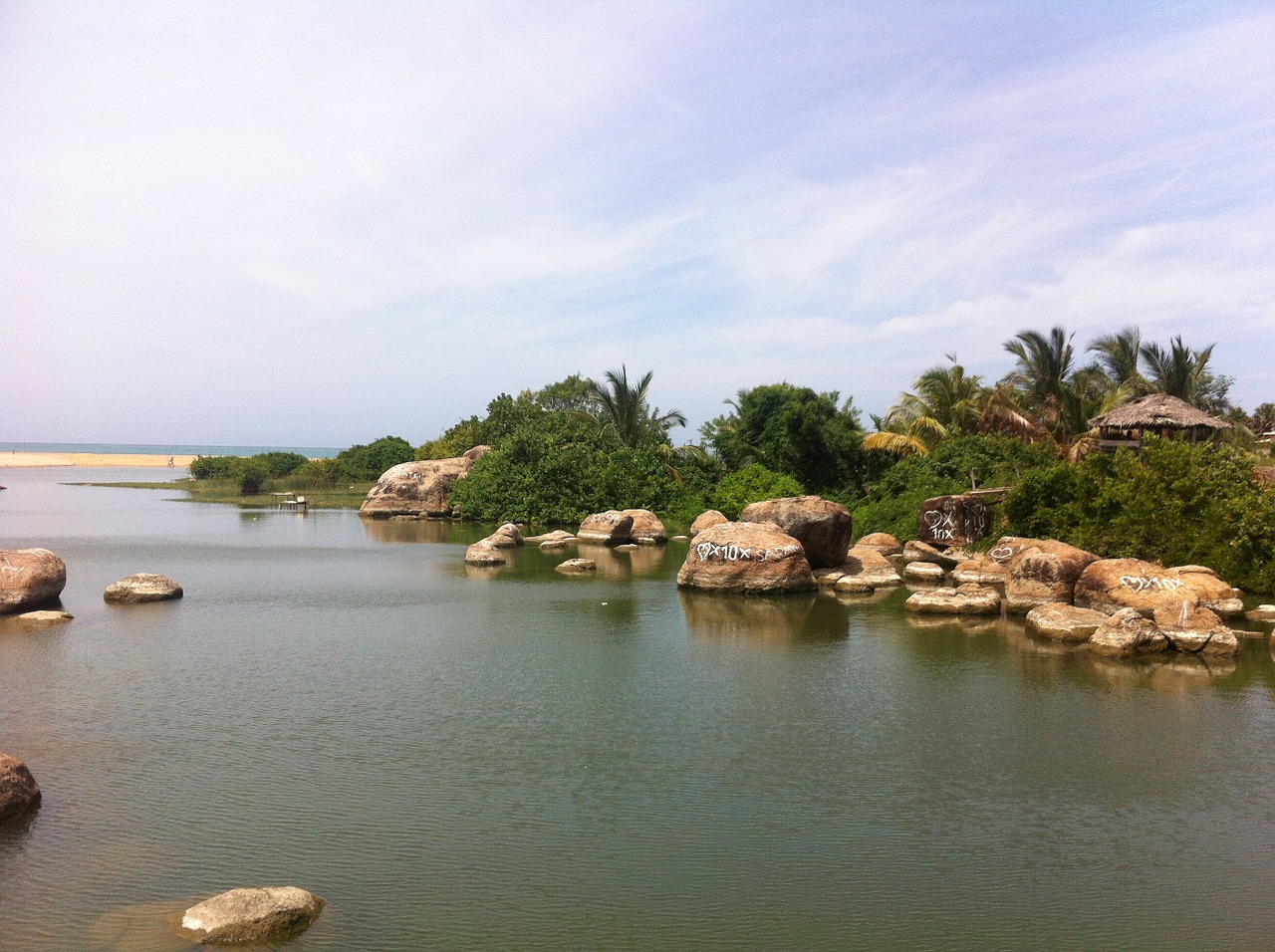 lagoon tropical water free photo