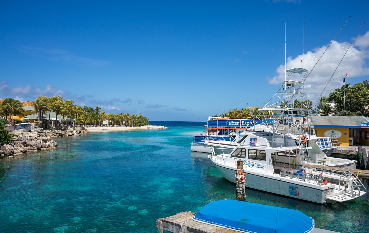 lagoon curacao island free photo