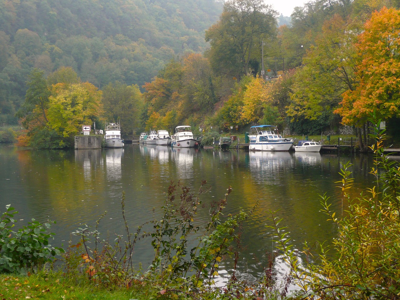 lahn river boats free photo