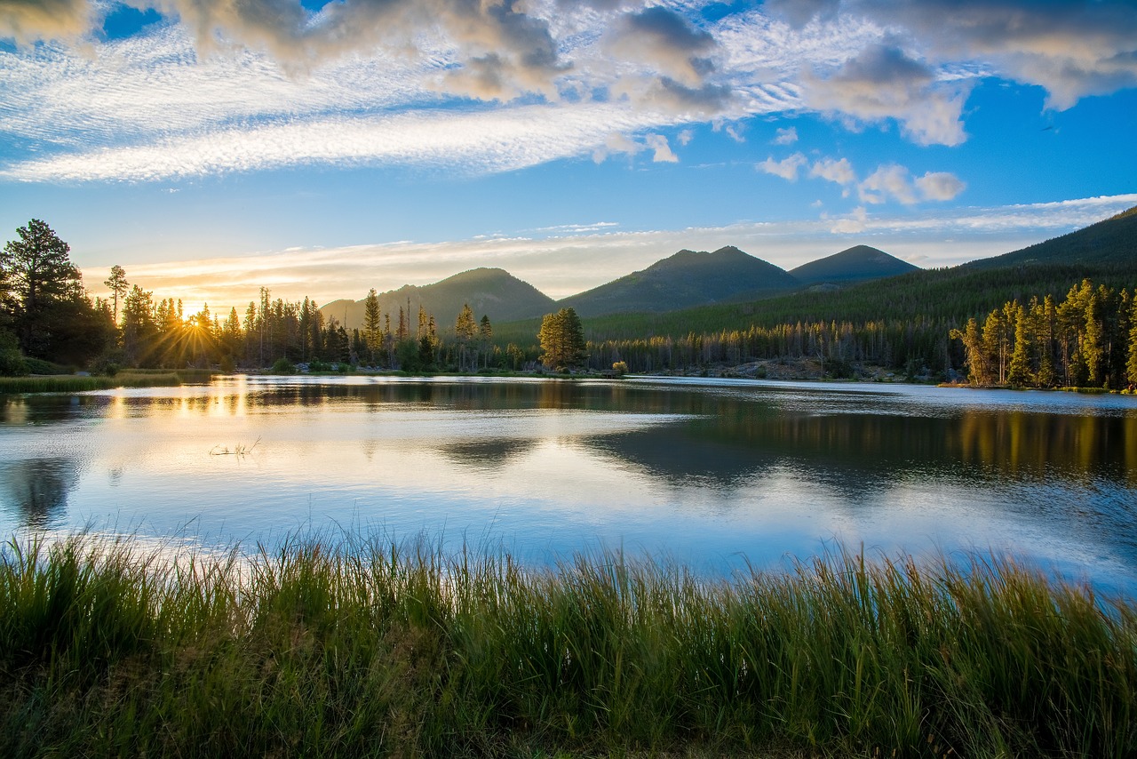 lake reflection mountains free photo