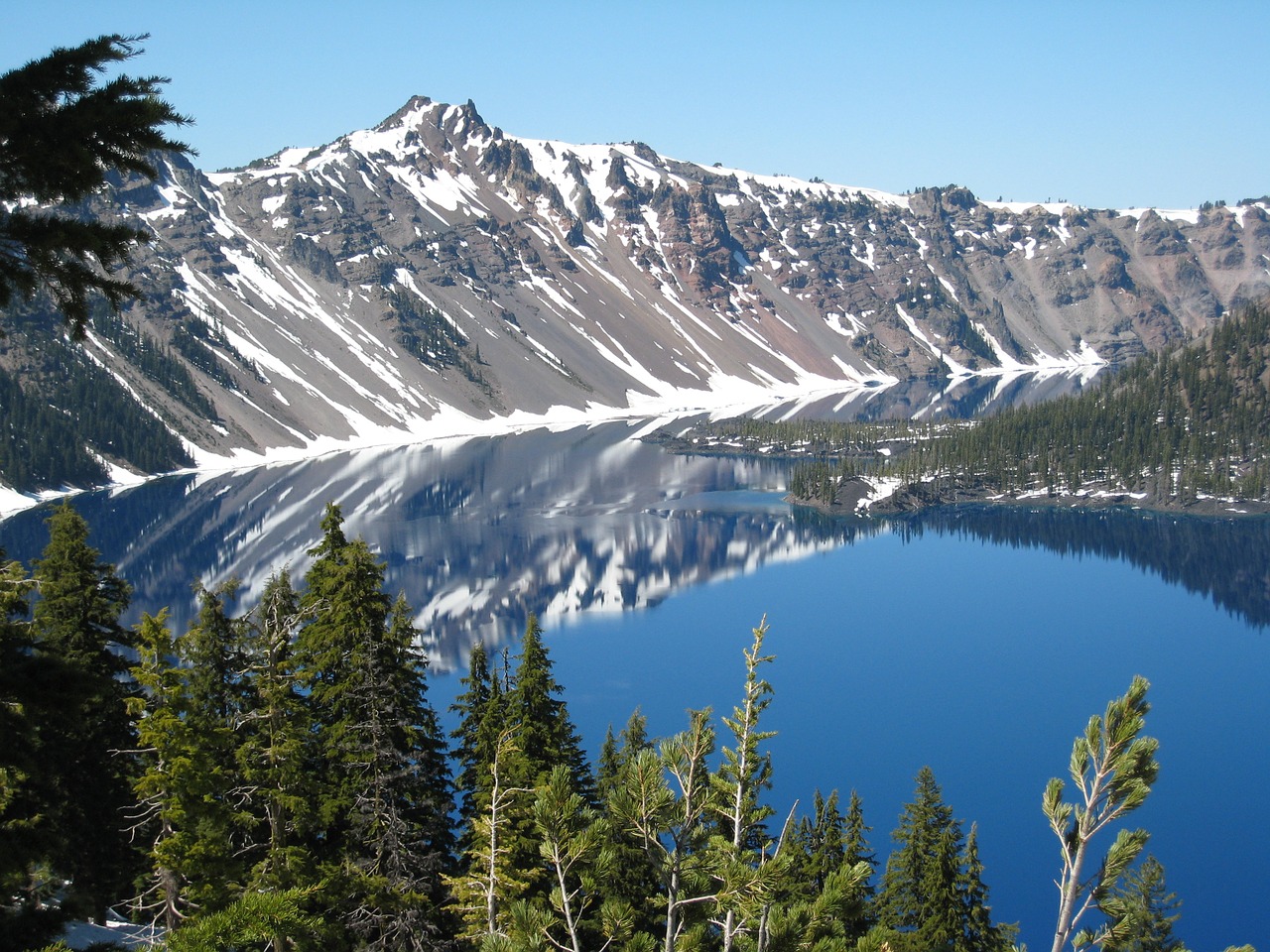 lake mountain oregon free photo