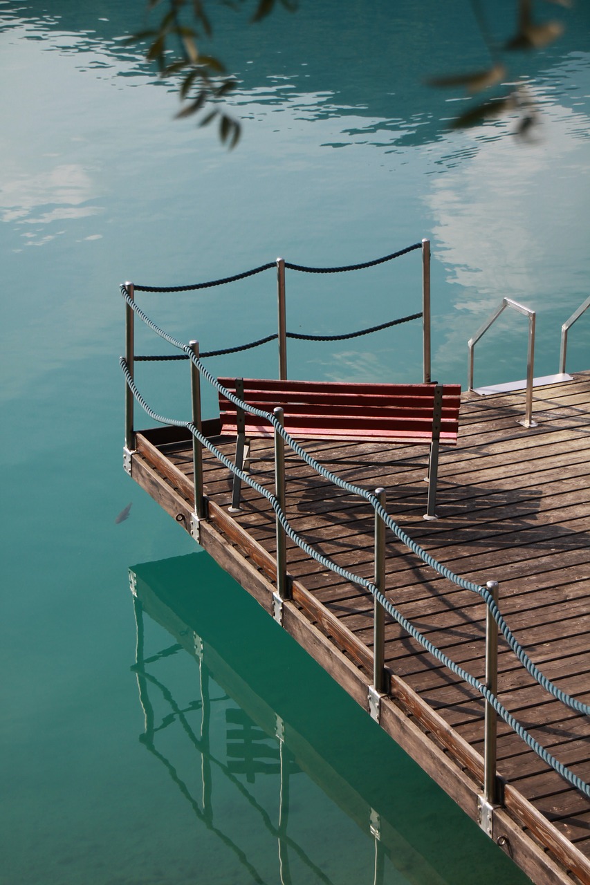 italy lago di ledro jetty free photo