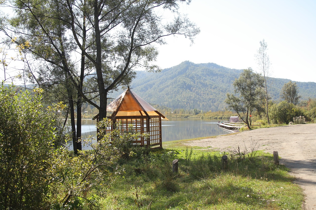 lake mountains altai free photo