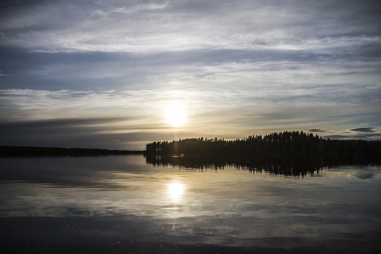 lake finnish summer free photo