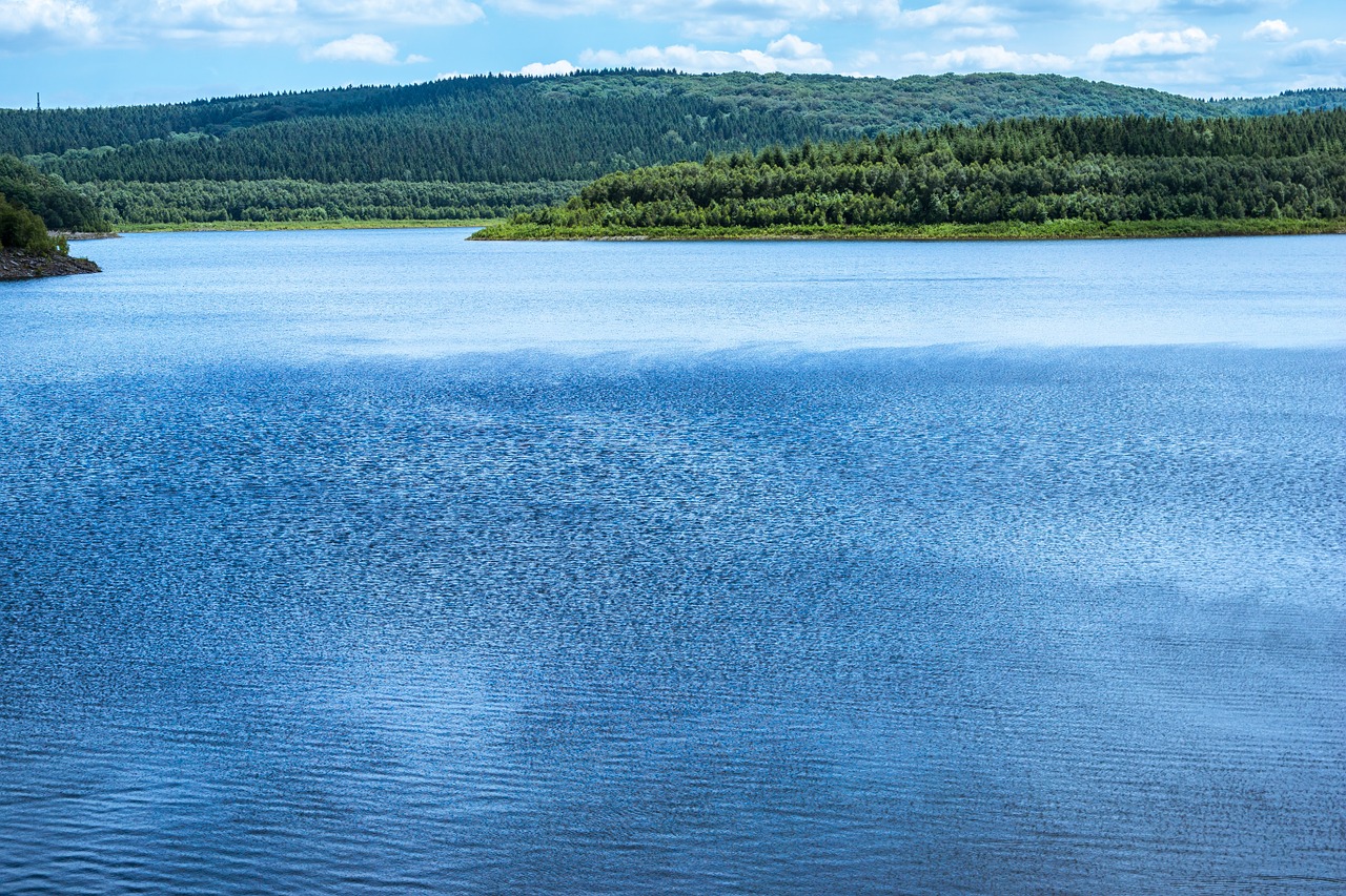 lake dam reservoir free photo