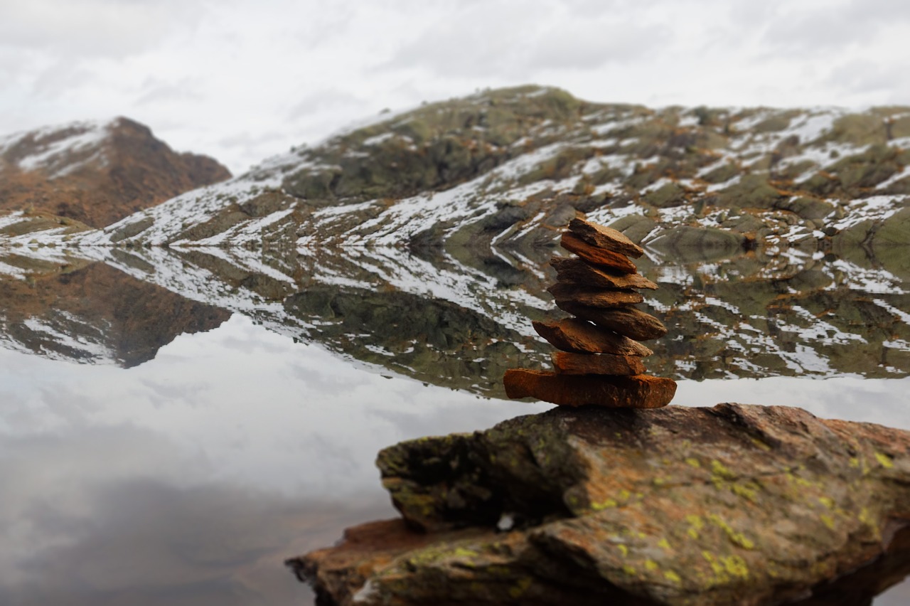 lake stones water free photo