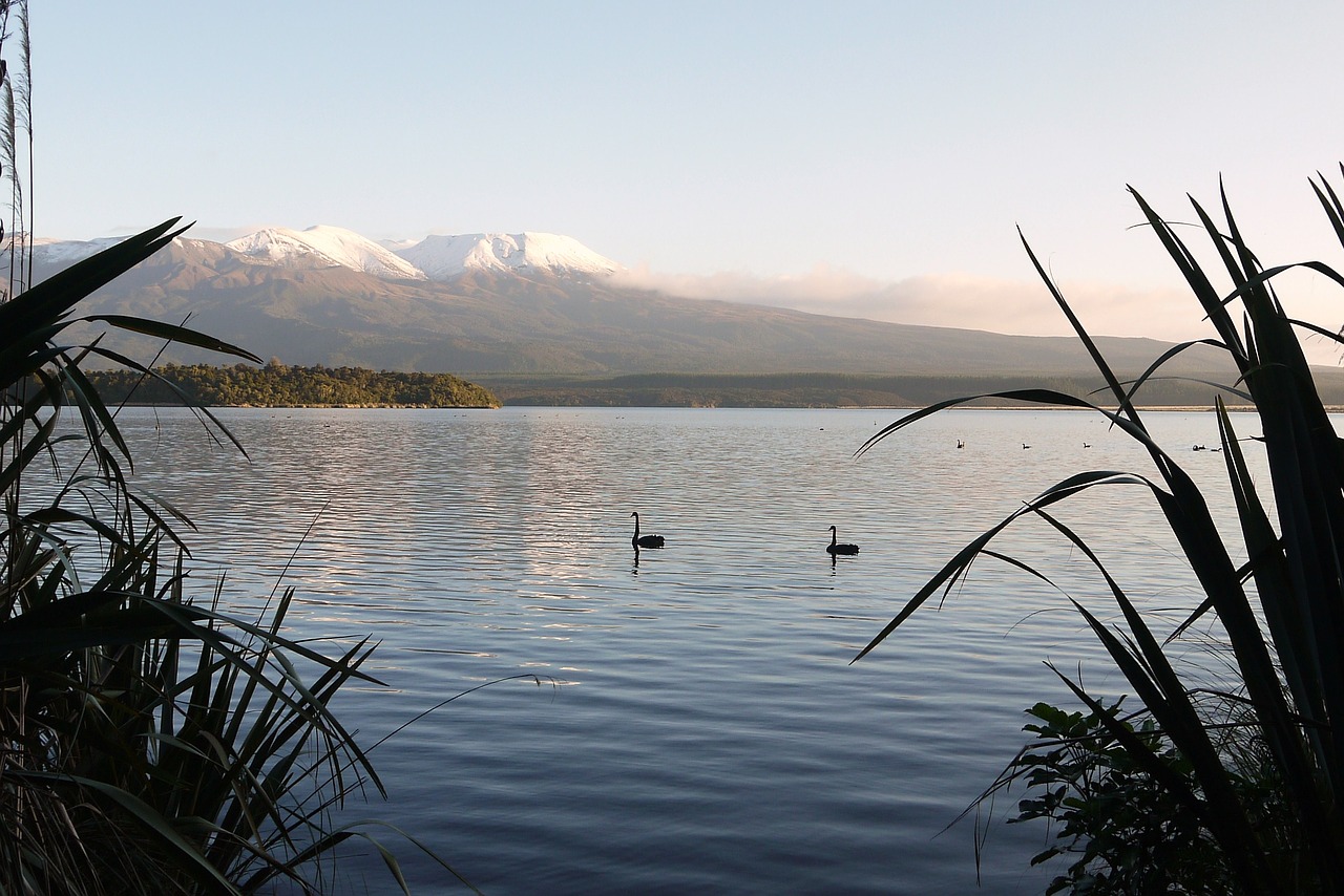 lake landscape volcano free photo