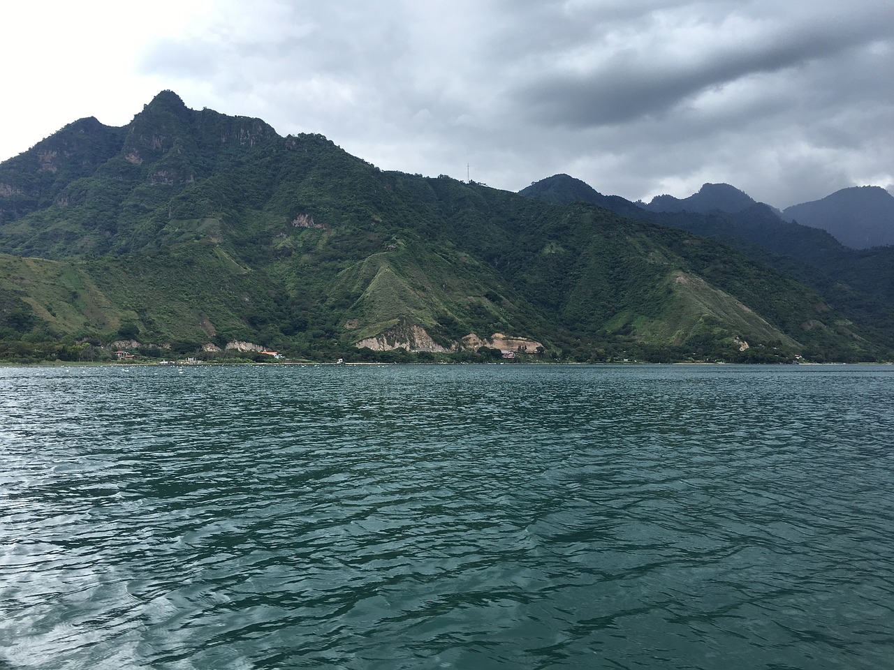 lake mountains guatemala free photo