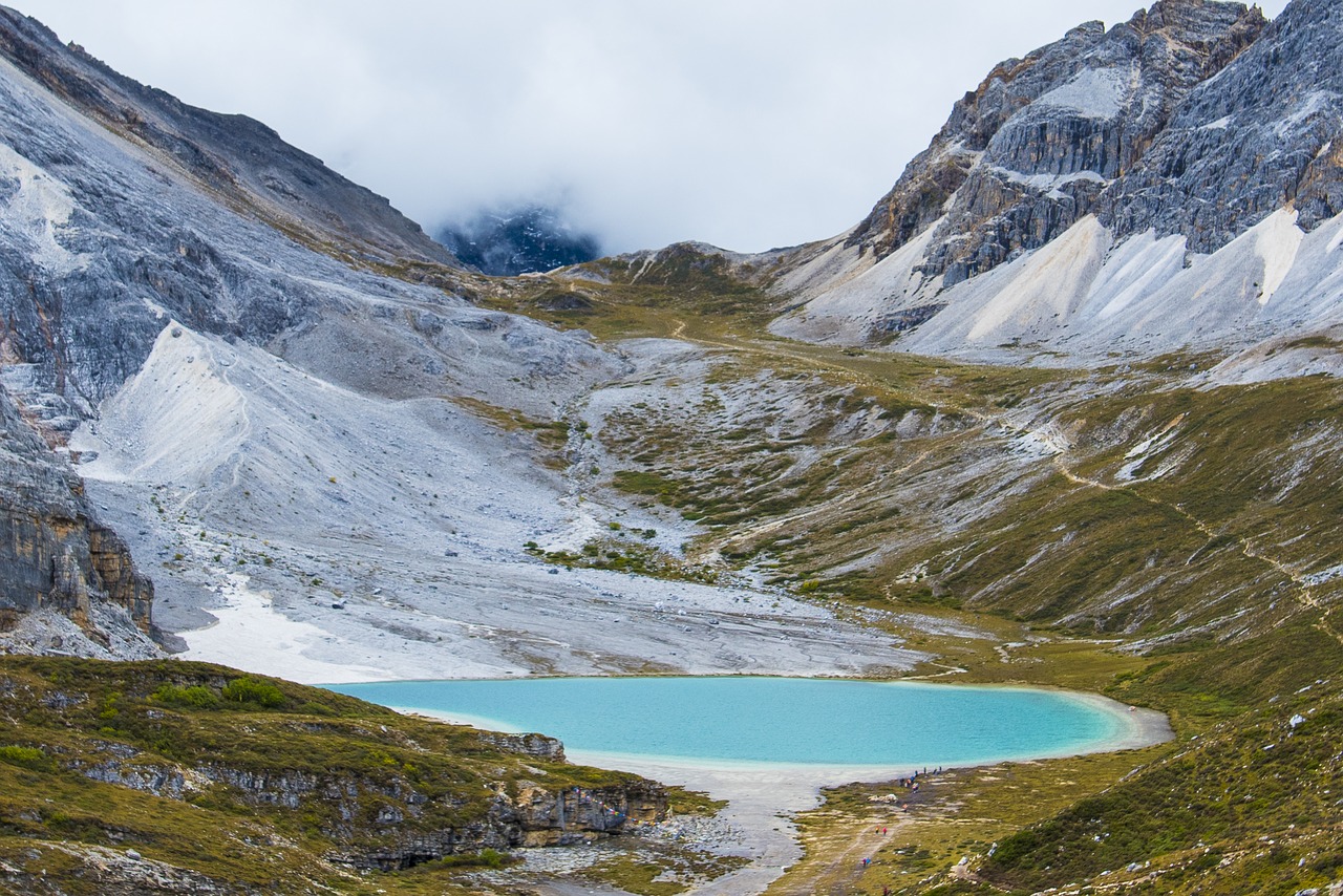 lake blue landscape free photo