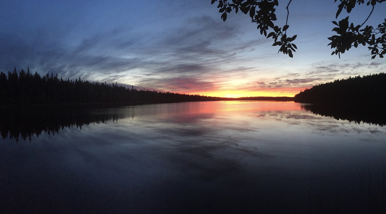 lake clouds shadow free photo