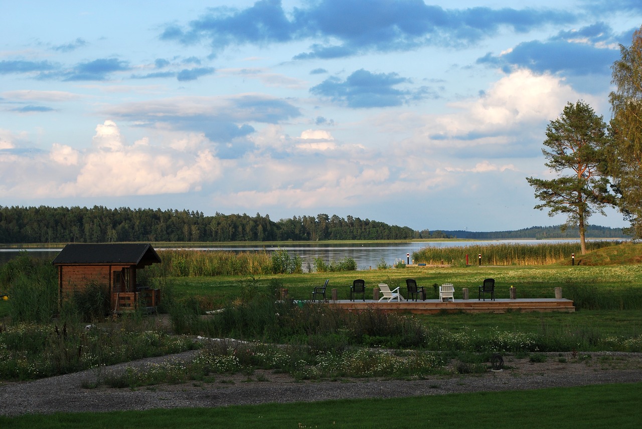 lake sweden idyll free photo