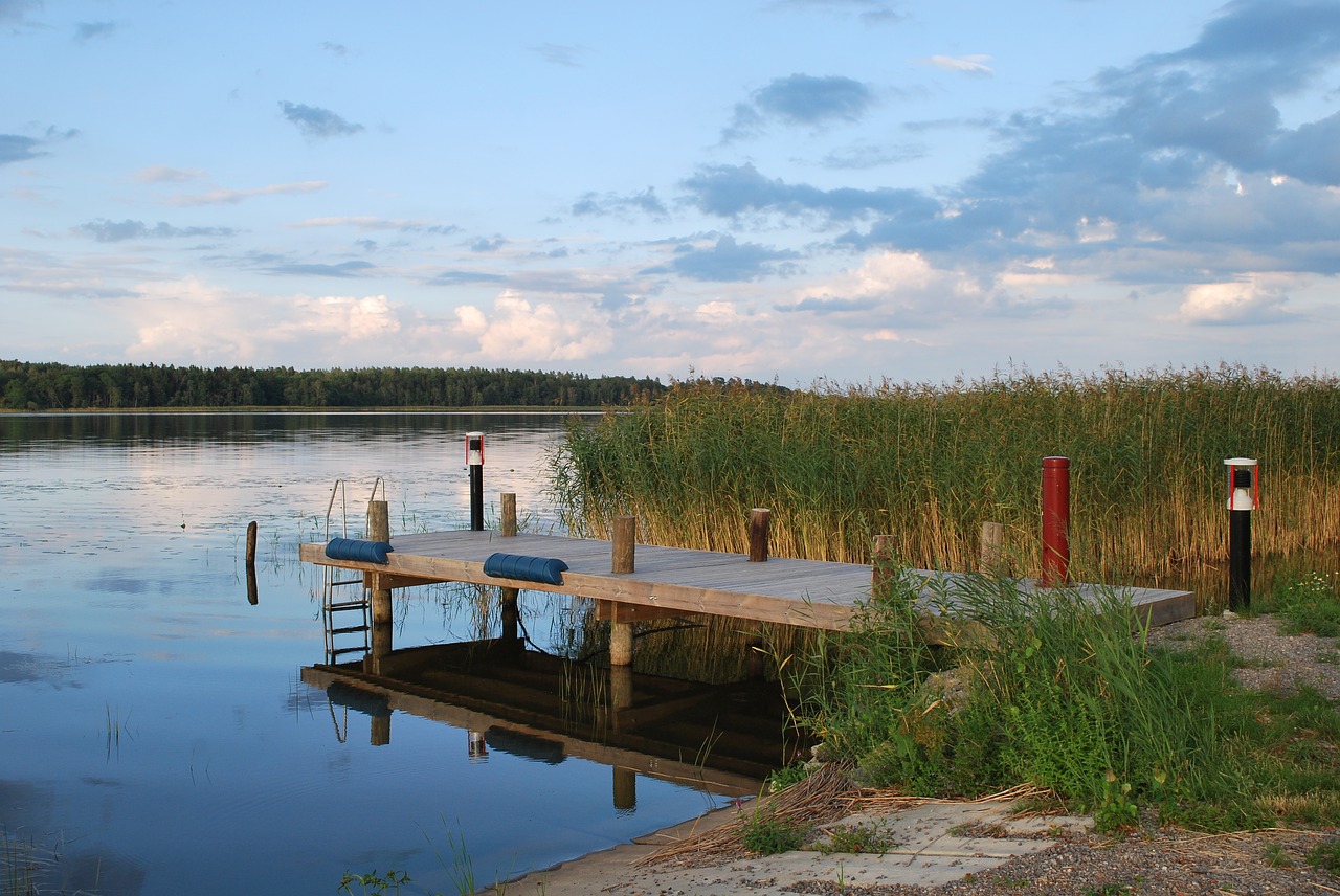 lake sweden idyll free photo