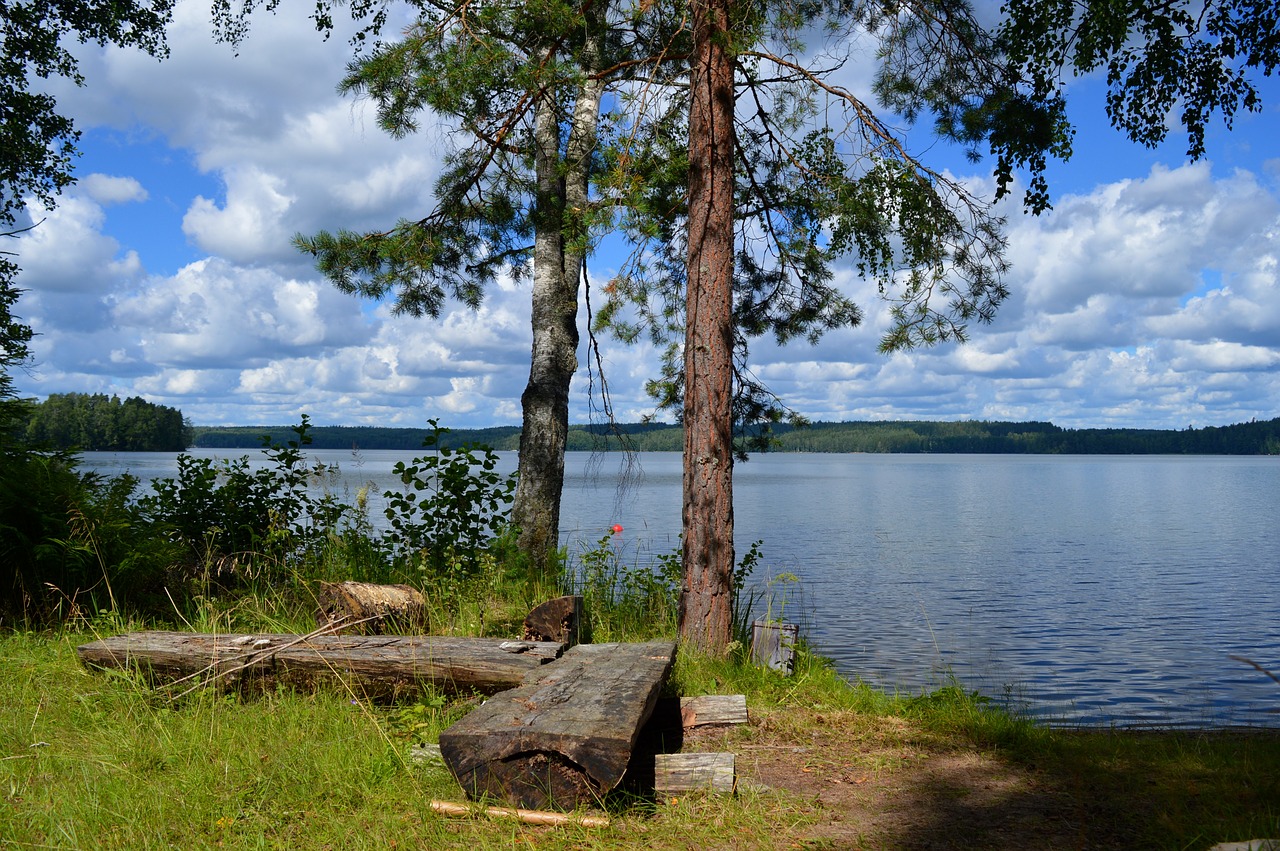 lake beach finnish free photo