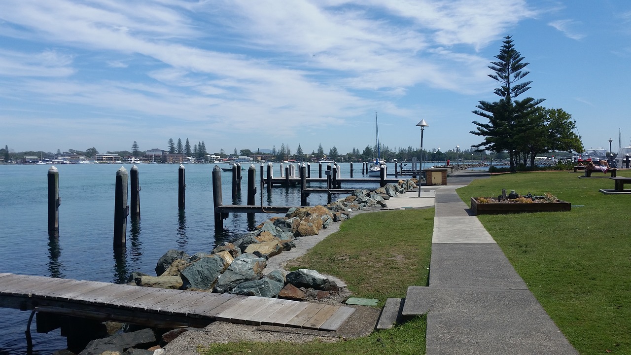 lake jetty nature free photo