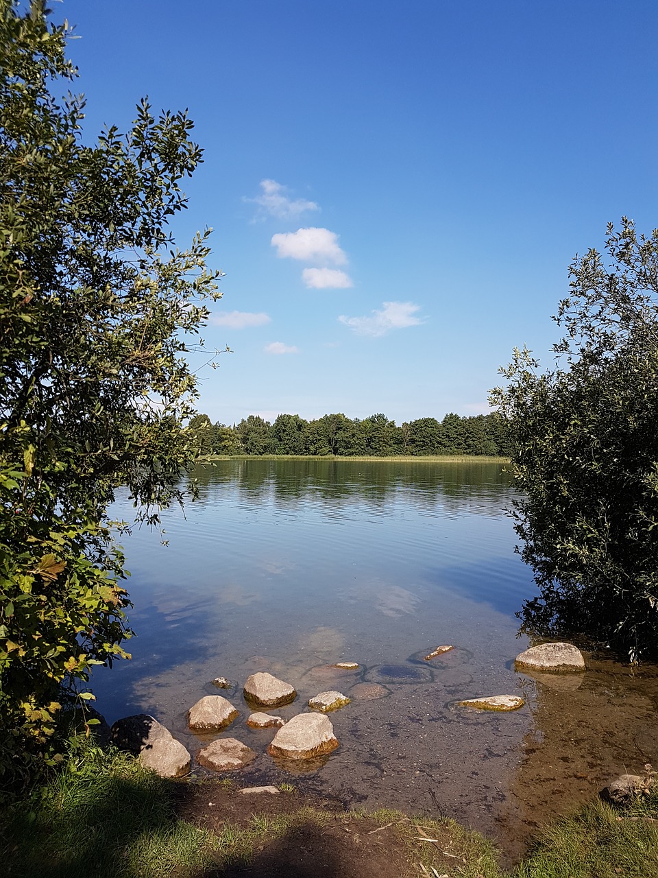 lake landscape northern germany free photo