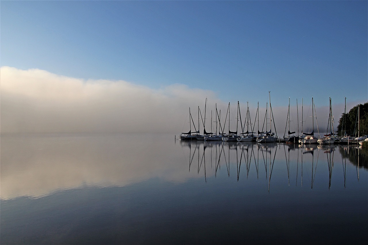 lake fog water free photo