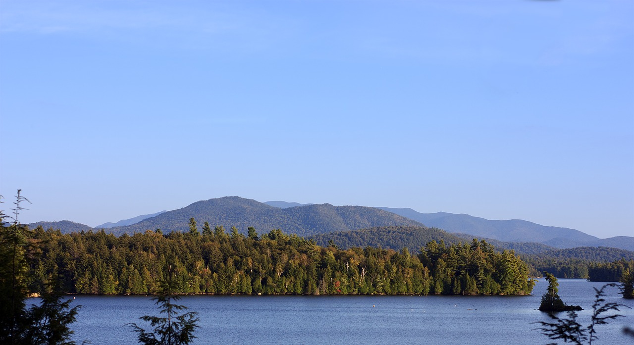 lake mountains adirondacks free photo