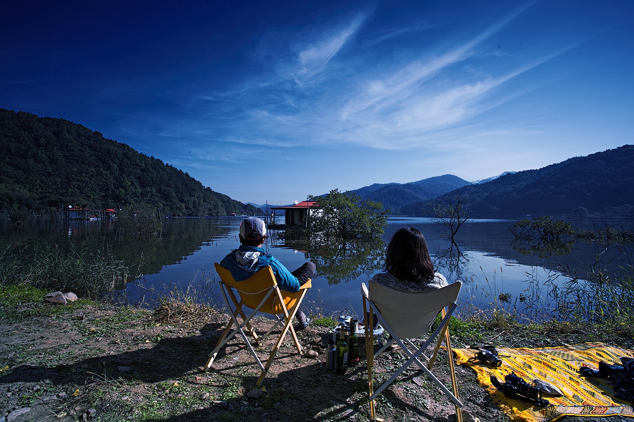 lake break sky free photo