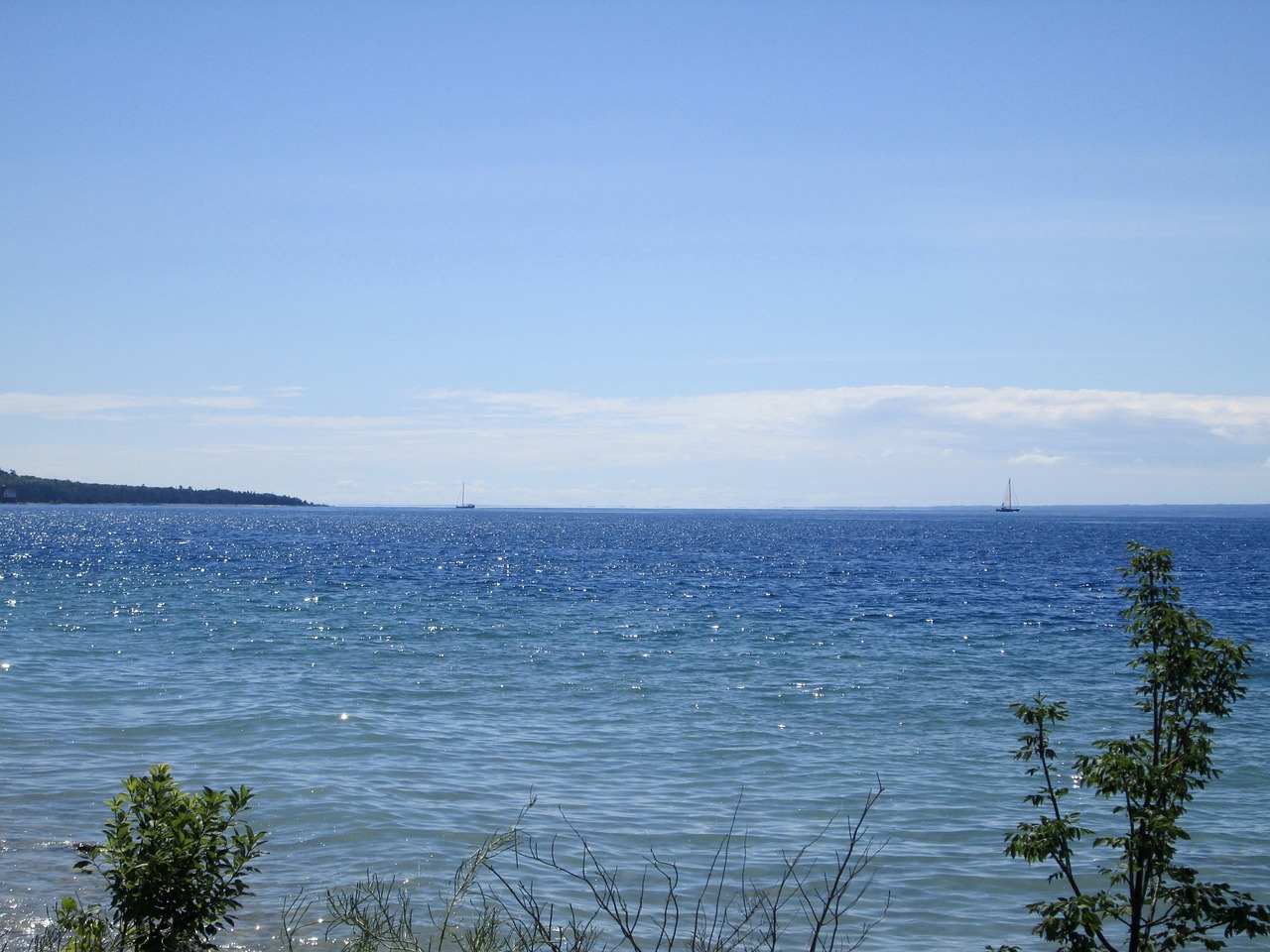 lake scene michigan free photo